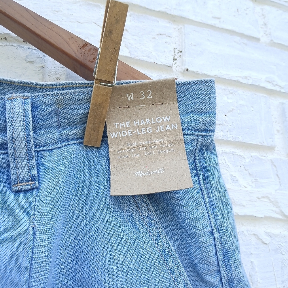 Madewell Harlow Wide Leg Jeans Size 32 - Picture 5 of 9